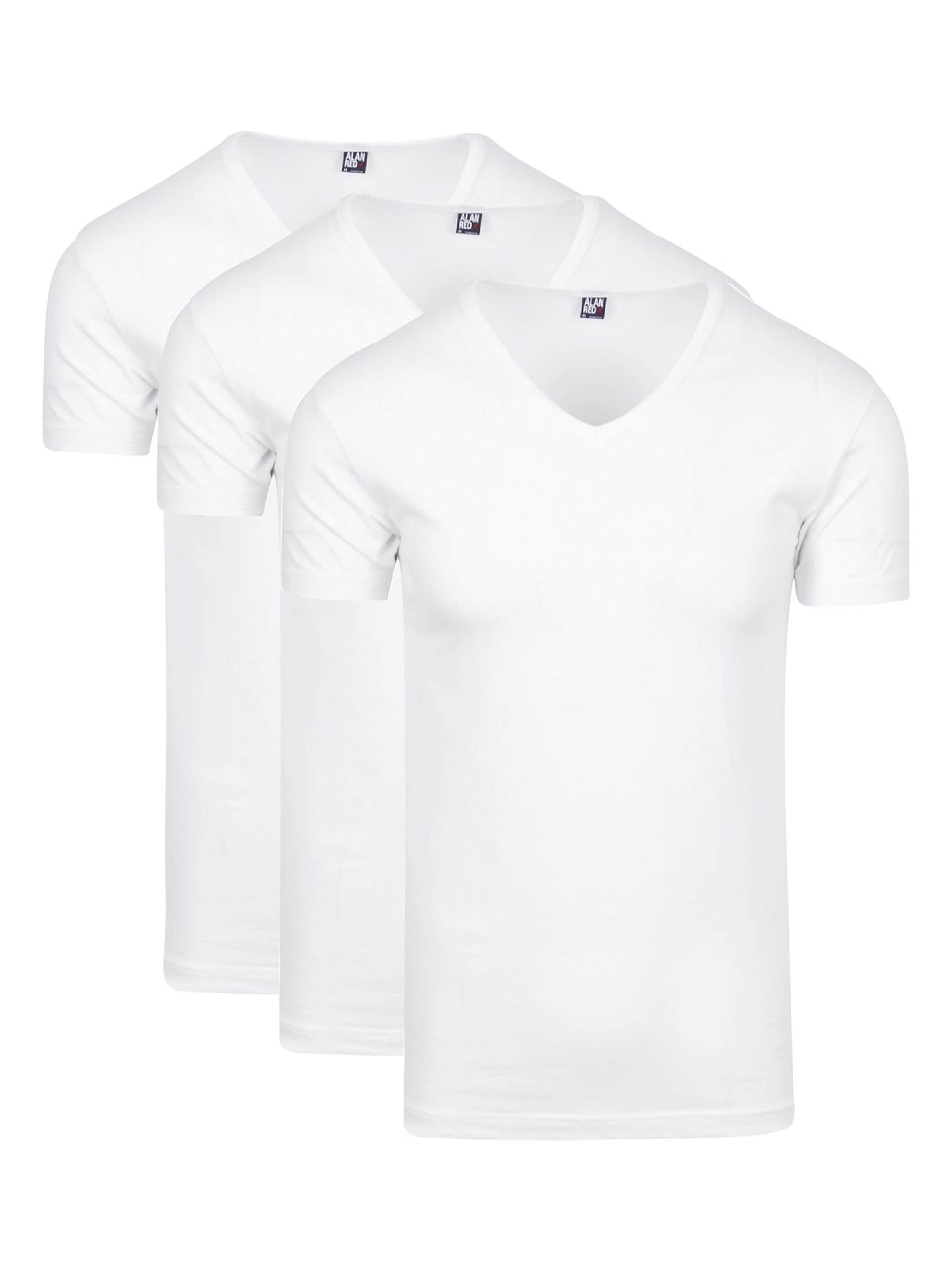 alan red Shirt 'Oklahoma' in White: front