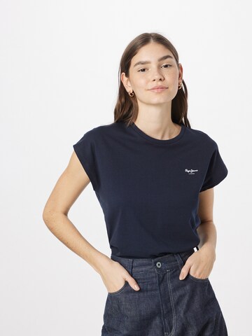 Pepe Jeans T-Shirt 'Bloom' in Blau: predná strana