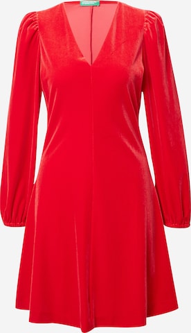 UNITED COLORS OF BENETTON - Vestido em vermelho: frente