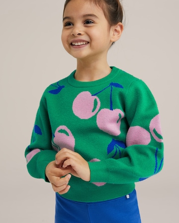 WE Fashion Pullover i grøn: forside