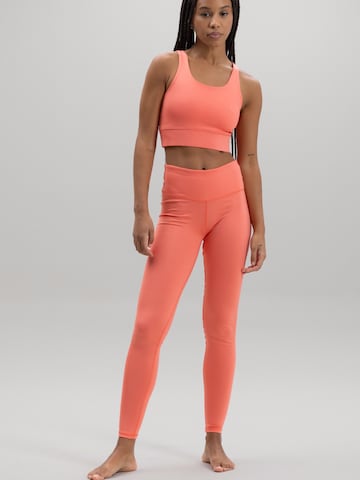 Hey Honey Skinny Leggings 'Cropped' in Orange: front