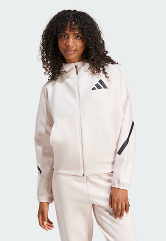 ADIDAS SPORTSWEAR - Sudadera con cremallera deportiva 'Z.N.E.' en rosa: frente