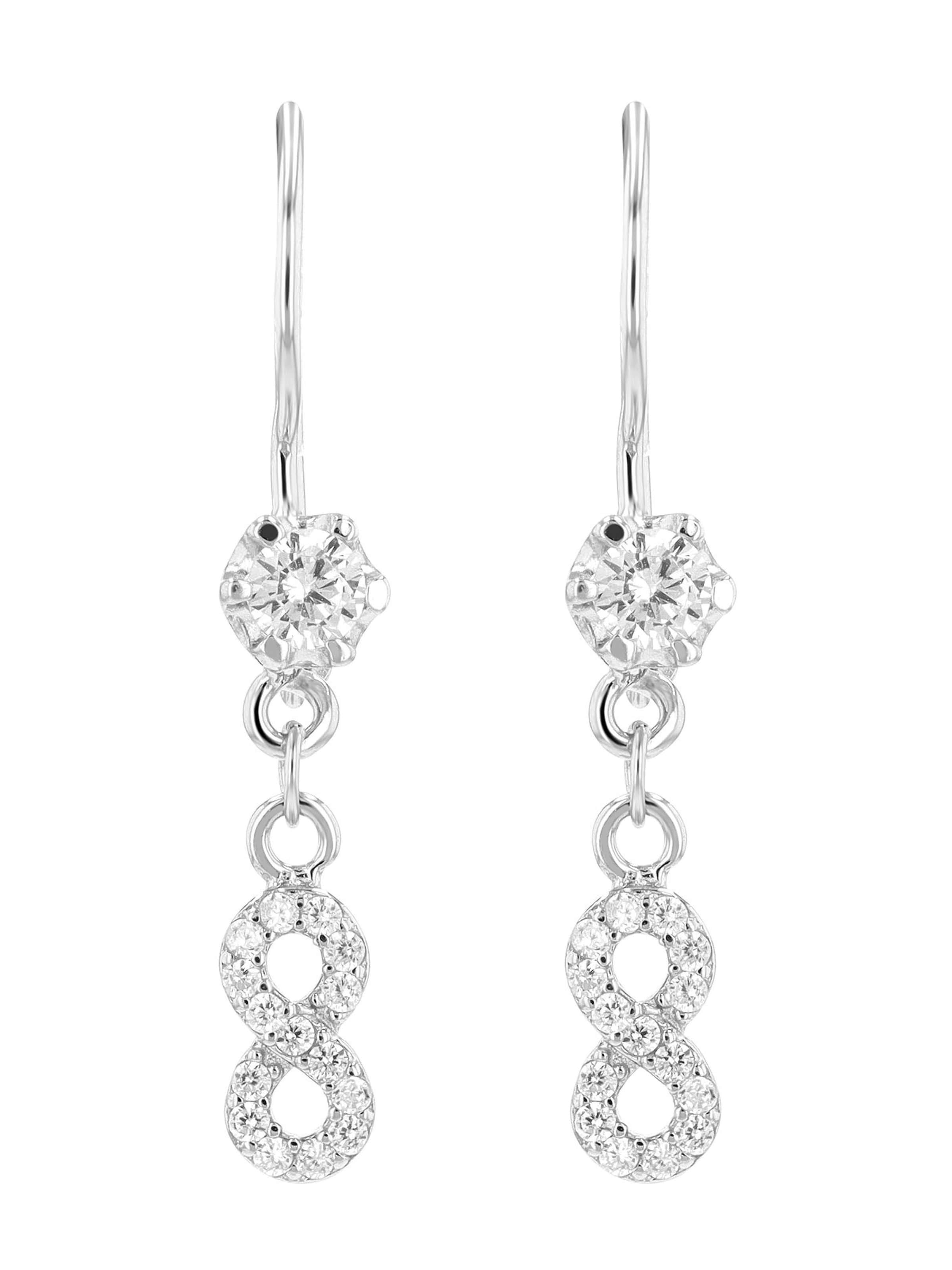 Akzent Earrings 'Therese, 925 Sterlingsilber, langlebig' in Silver: front