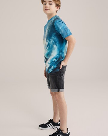 WE Fashion Tričko – modrá