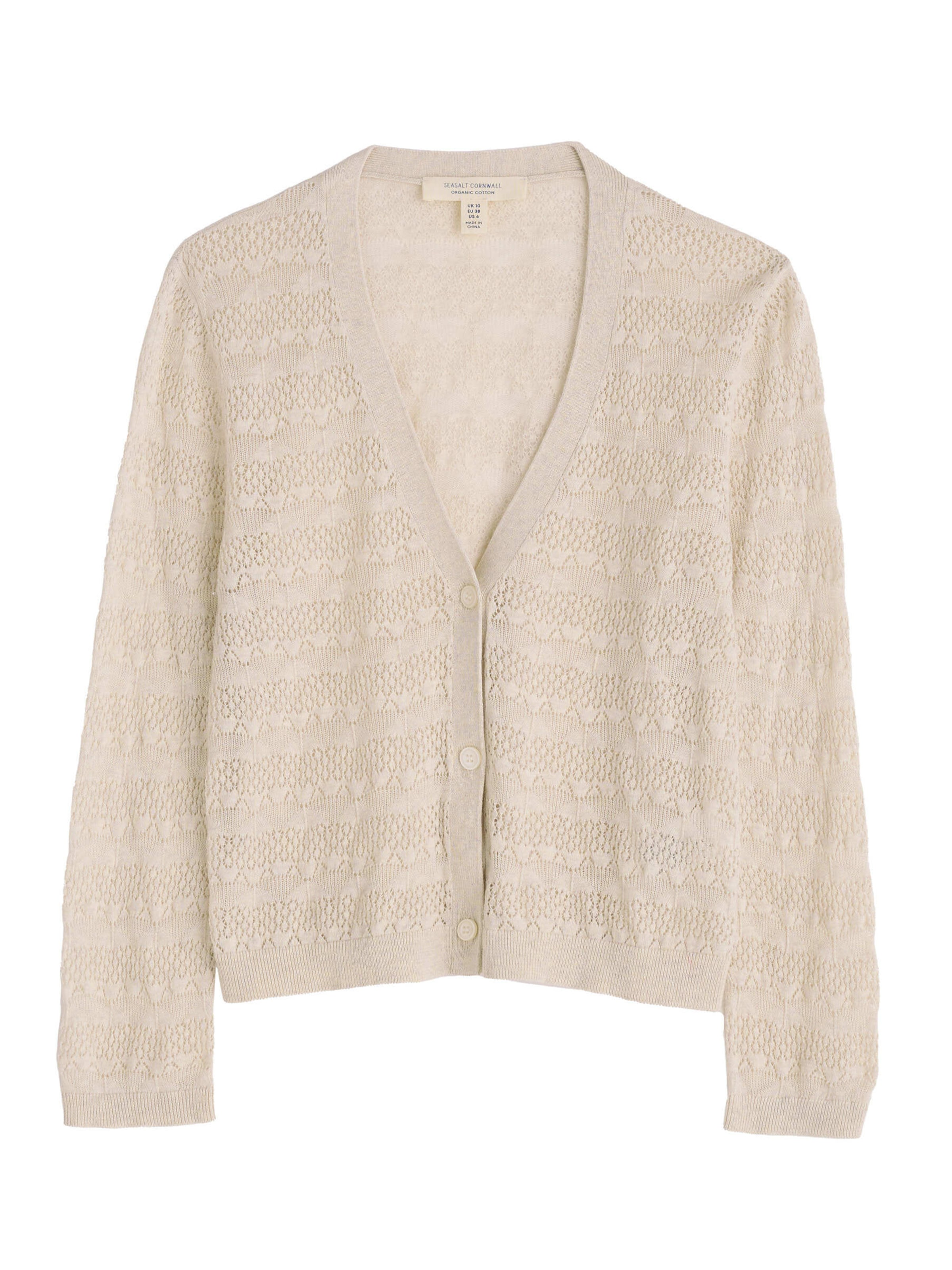 Seasalt Cornwall Cardigan 'Sweet Day' i beige: forside