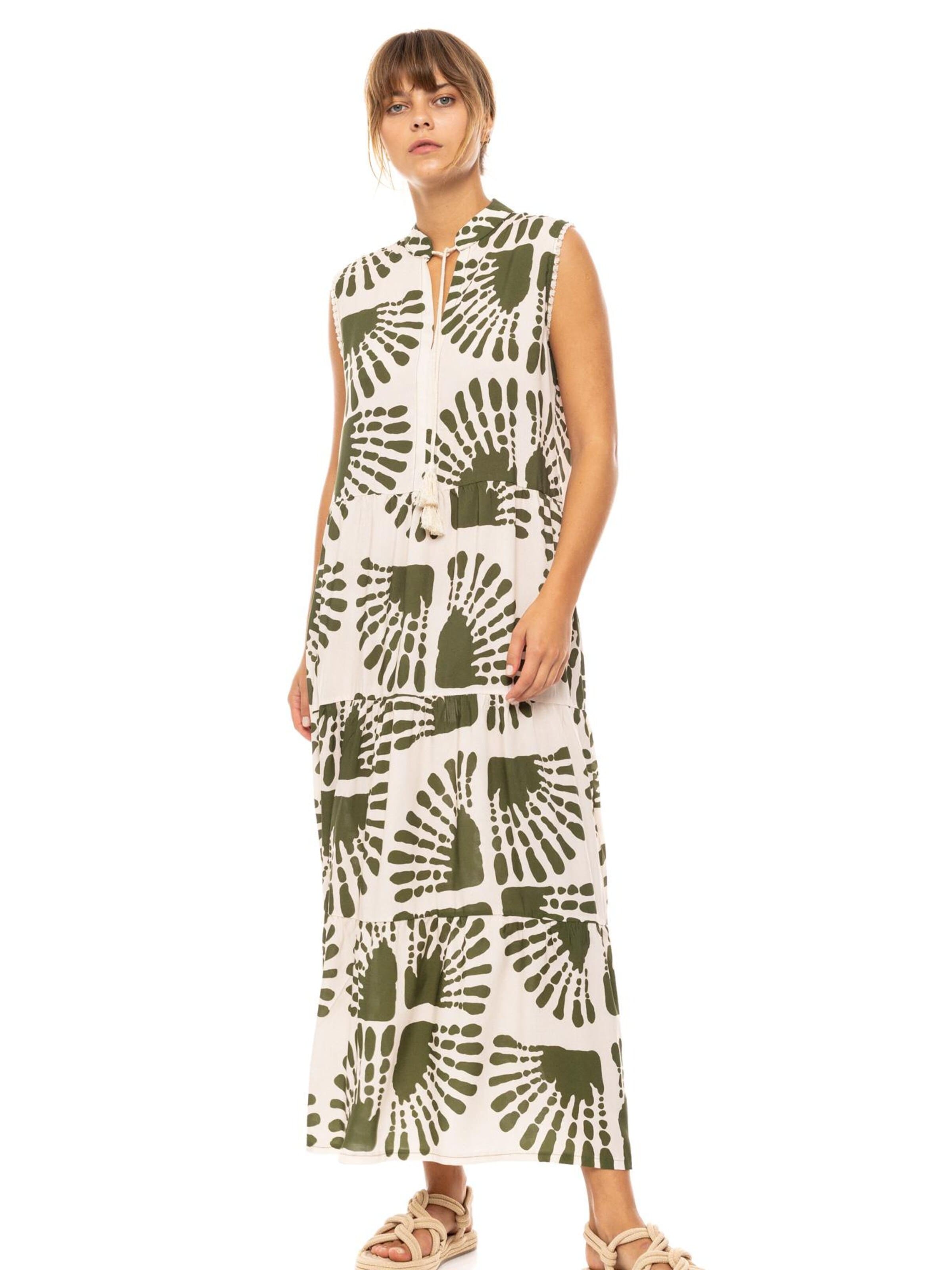 Pink Label Summer dress 'Jade Safari' in Green