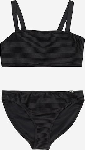 Abercrombie & Fitch Bandeau Bikini in Zwart: voorkant