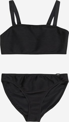 Abercrombie & Fitch Bandeau Bikini | črna barva: sprednja stran