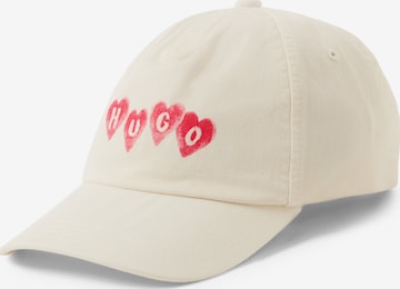 HUGO Cap in Weiß: Vorderseite