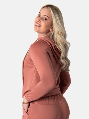 LEAFLETIC Sweatshirt 'Leafletic Women's Cropped Hoodie' in Pink