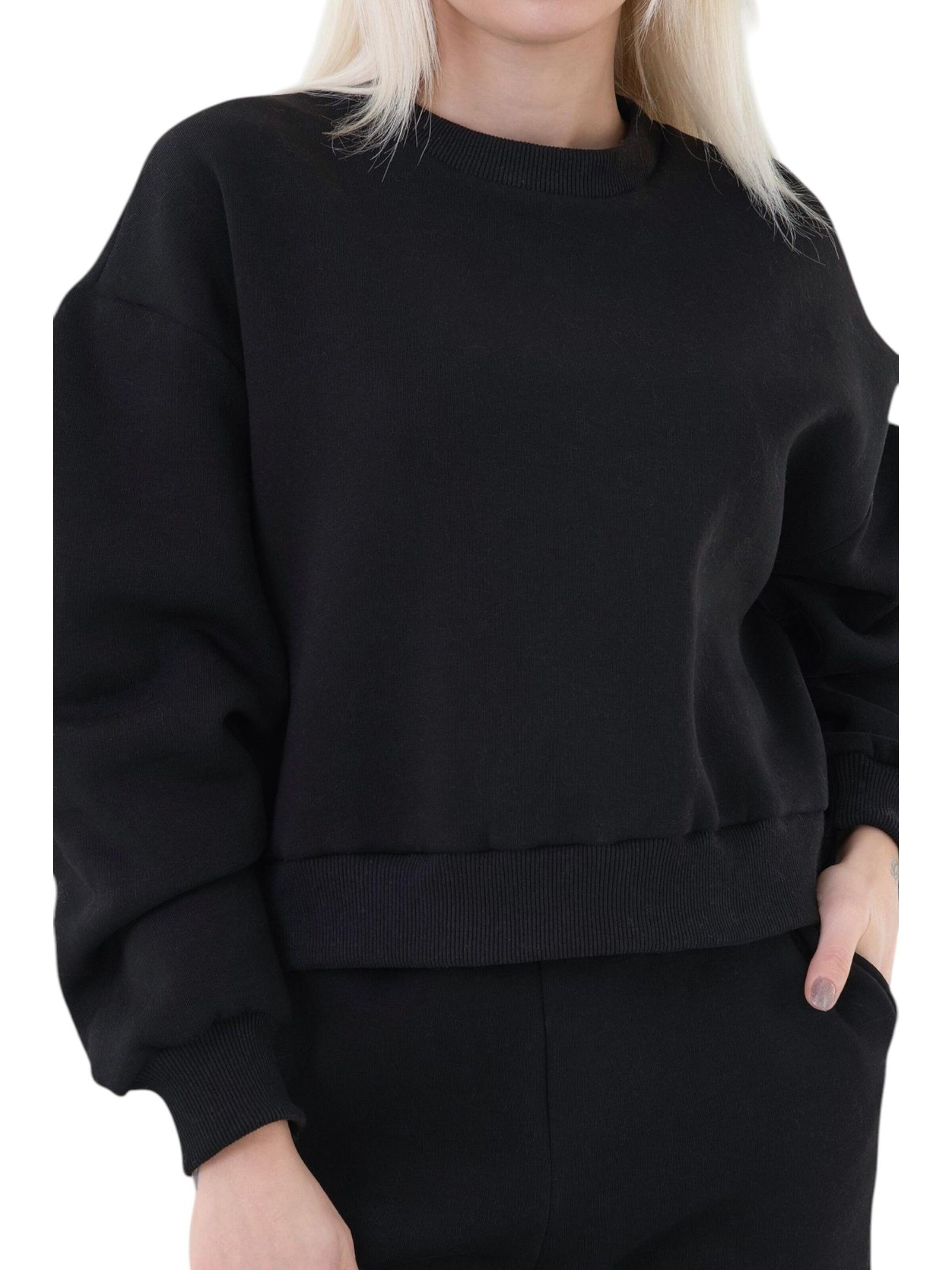 Pull-over oversize 'CozyEssential Sweater' fashionshowcase en noir