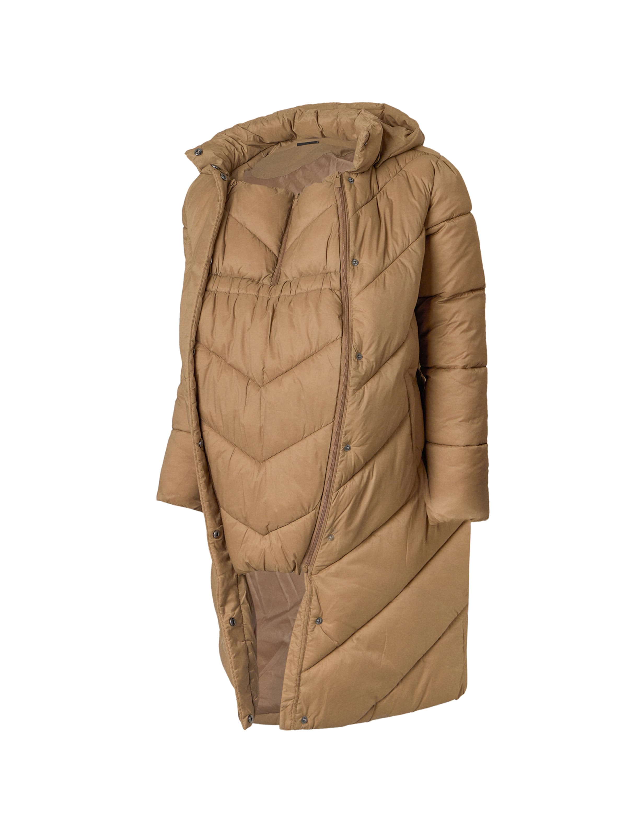 Only MaternityZimski kaput 'OLMMAMA ACALA' - smeđa boja: prednji dio