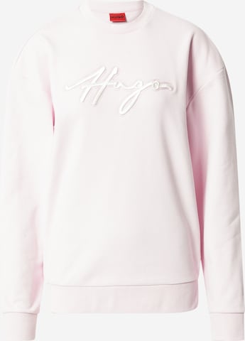HUGO Sweatshirt 'Easy' i rosa: framsida