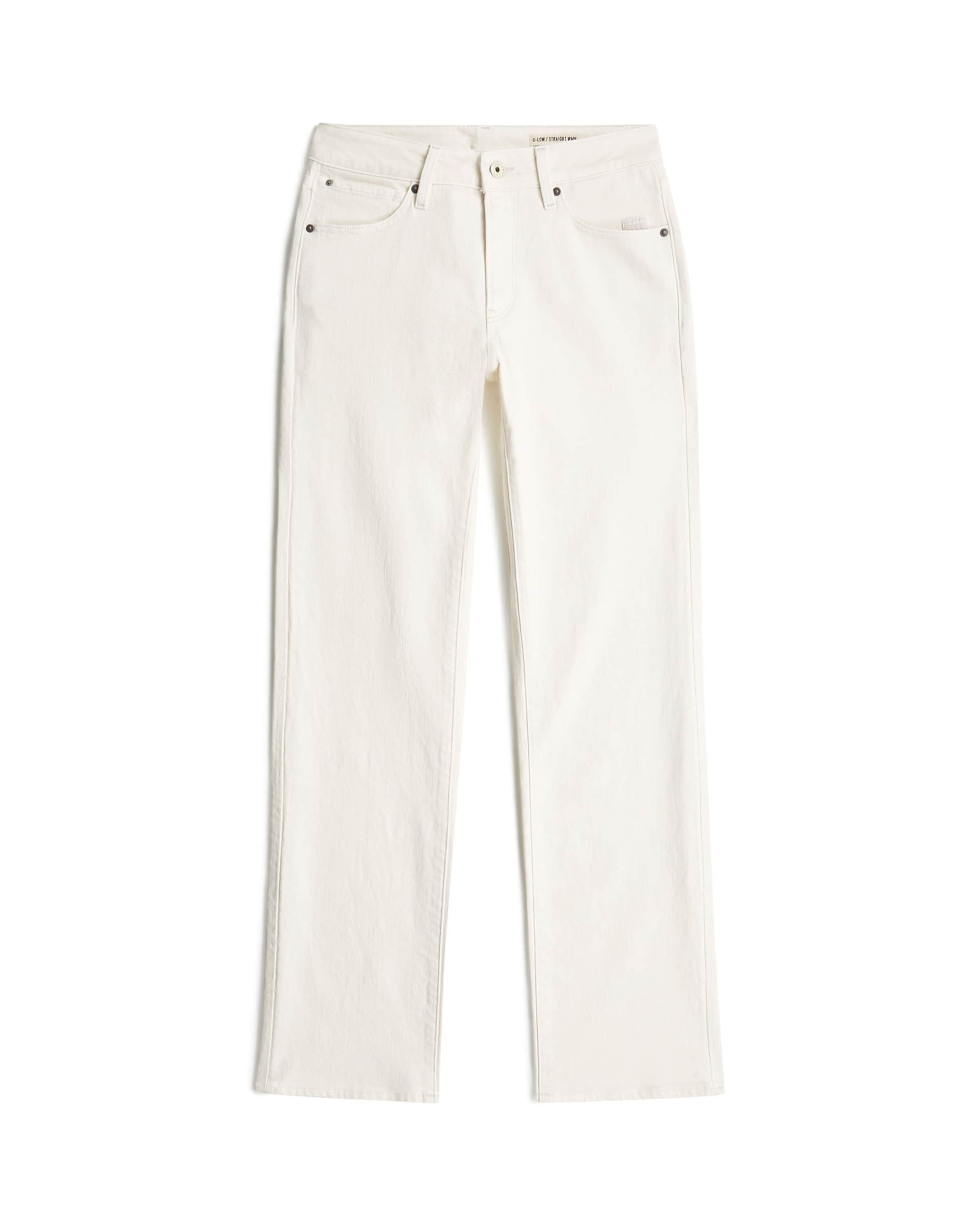 G-STAR Regular Jeans 'G-Straight Jeans' in Wit: voorkant
