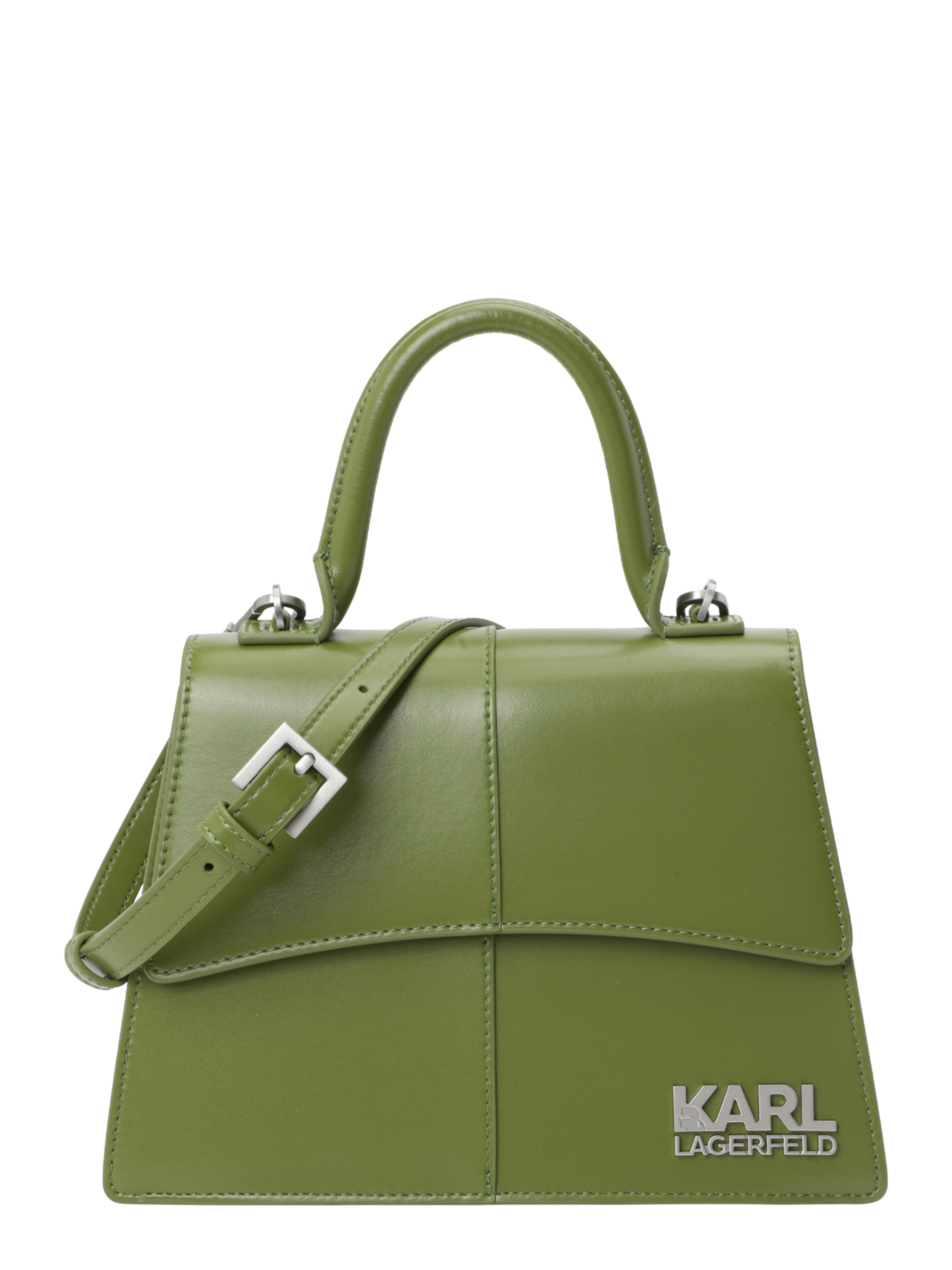 Karl Lagerfeld Τσάντα χειρός 'STONE' σε πράσινο: μπροστά