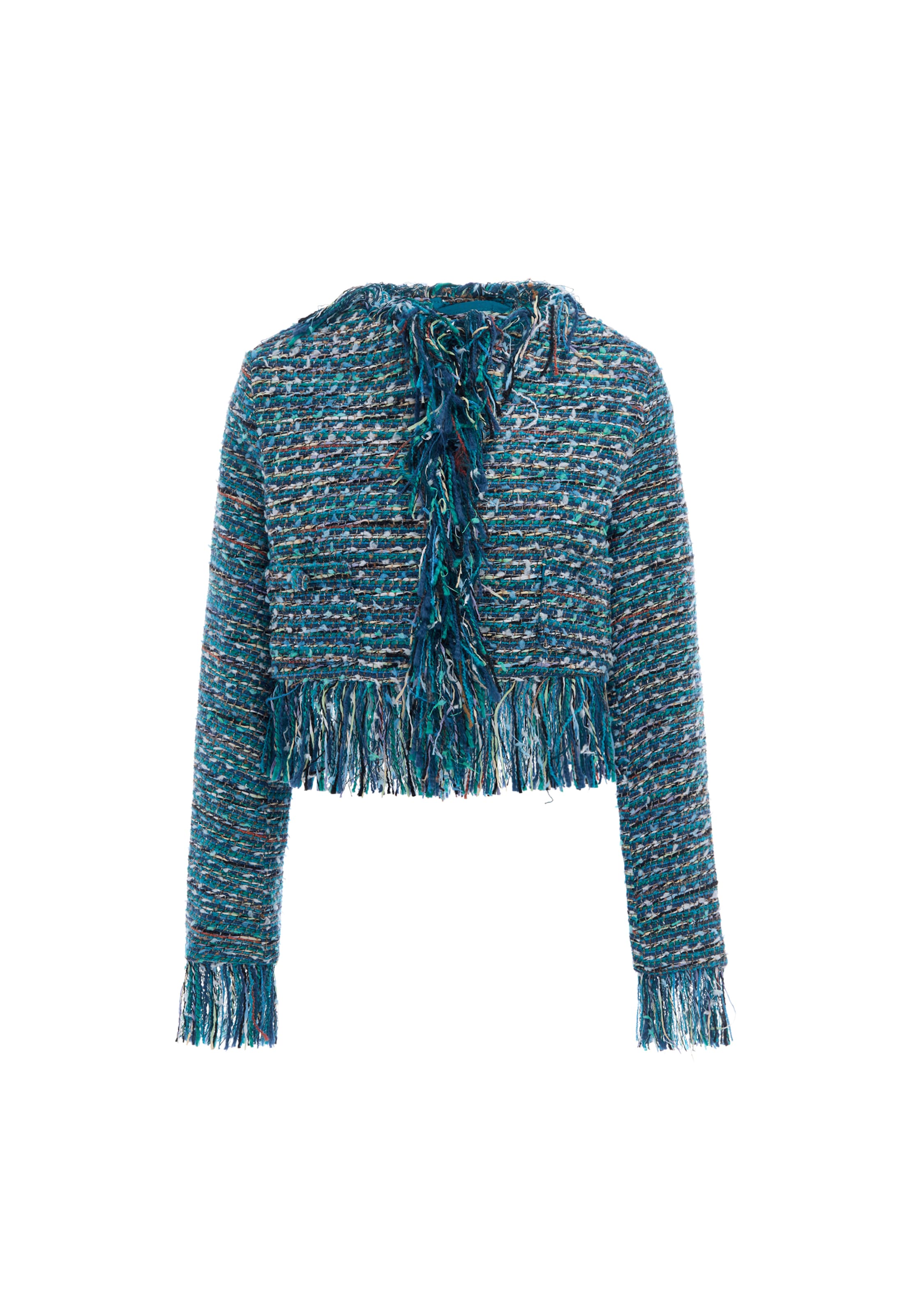 Veste mi-saison IZIA en bleu : devant