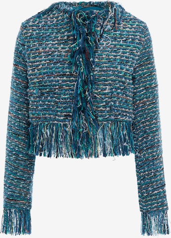 Veste mi-saison IZIA en bleu : devant