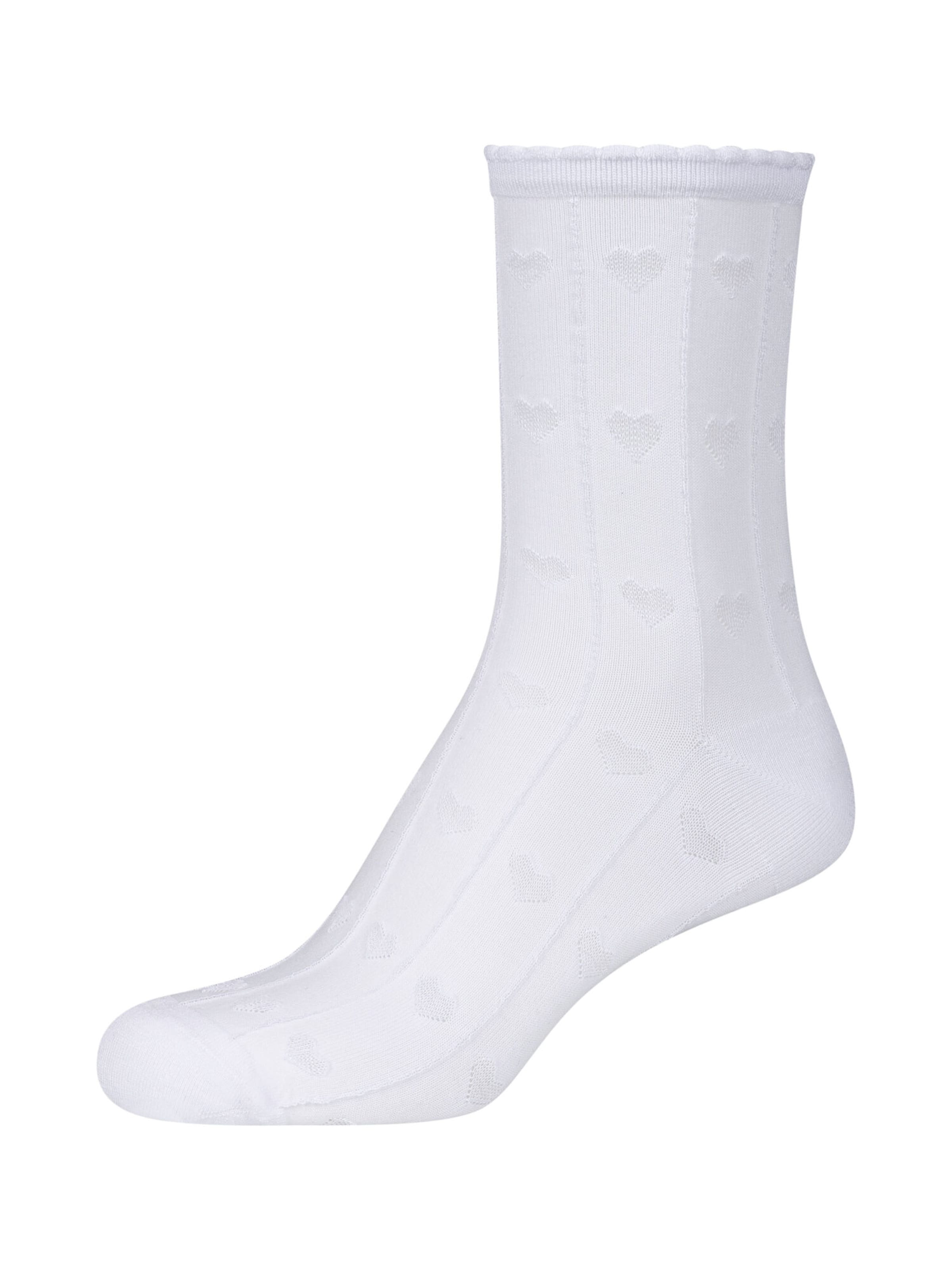 camano Socks in White: front