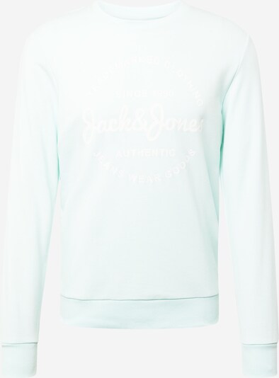 JACK & JONES Sweat-shirt 'FOREST' en bleu pastel / blanc, Vue avec produit
