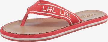 Lauren Ralph Lauren Flip-Flops 'Roxxy' i oransje: forside