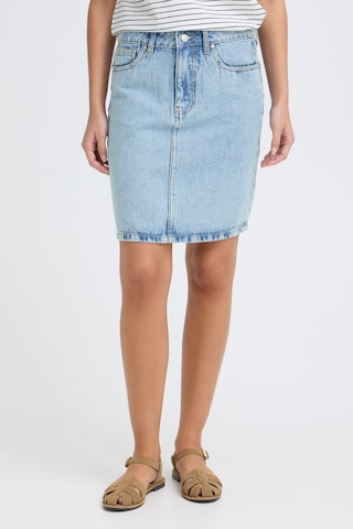 Fransa Rok 'FRPetula' in Blauw: voorkant