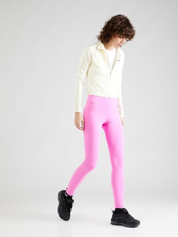 NIKE Skinny Sporthose 'One' in Pink