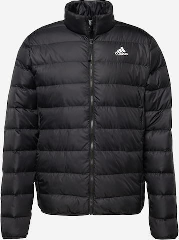 ADIDAS SPORTSWEAR Athletic Jacket 'Essentials' in Black: front