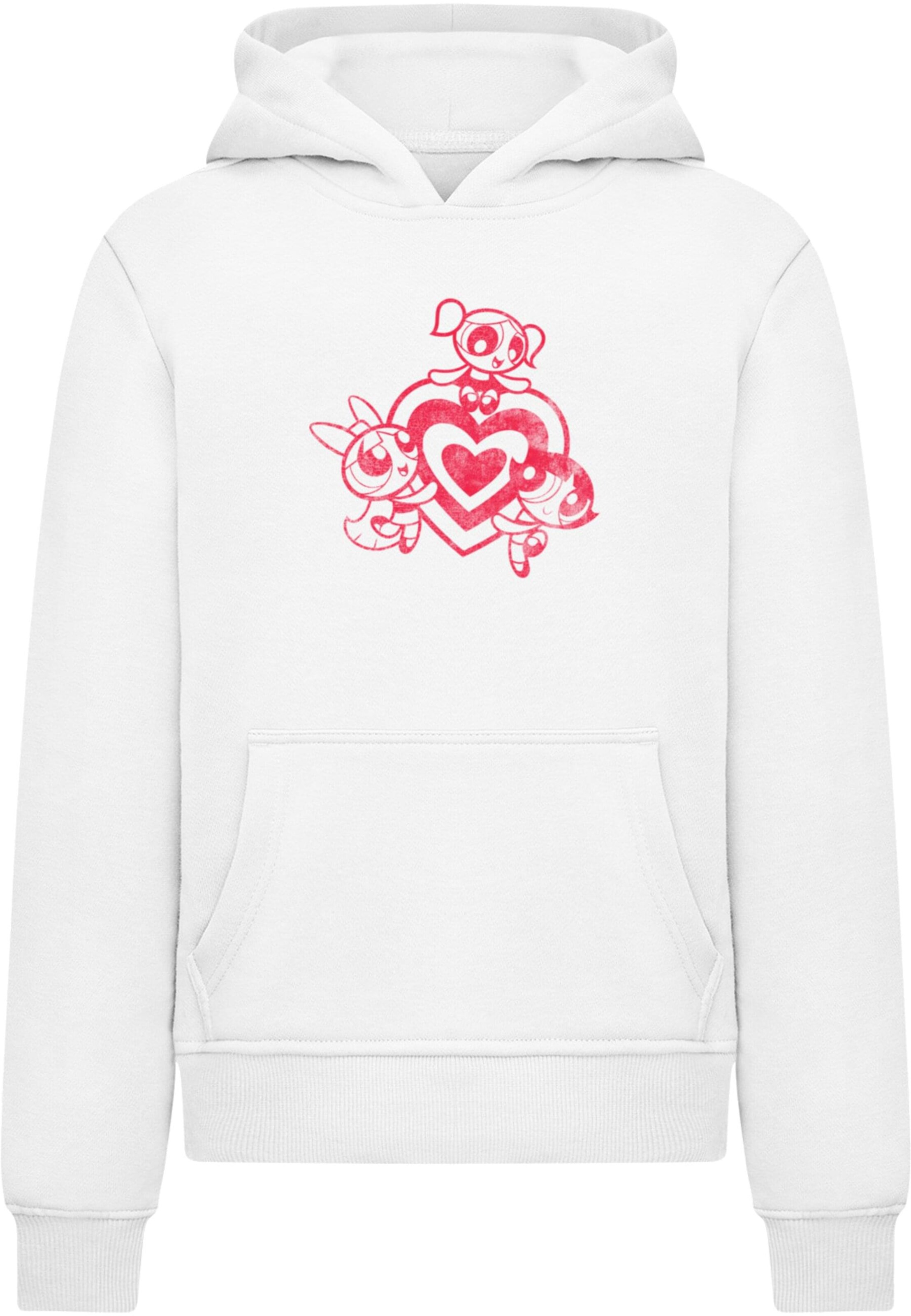 Merchcode Sweatshirt 'The Powerpuff' in White: front