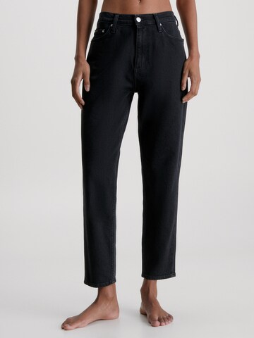 Calvin Klein Jeans Loosefit Jeans i svart: framsida