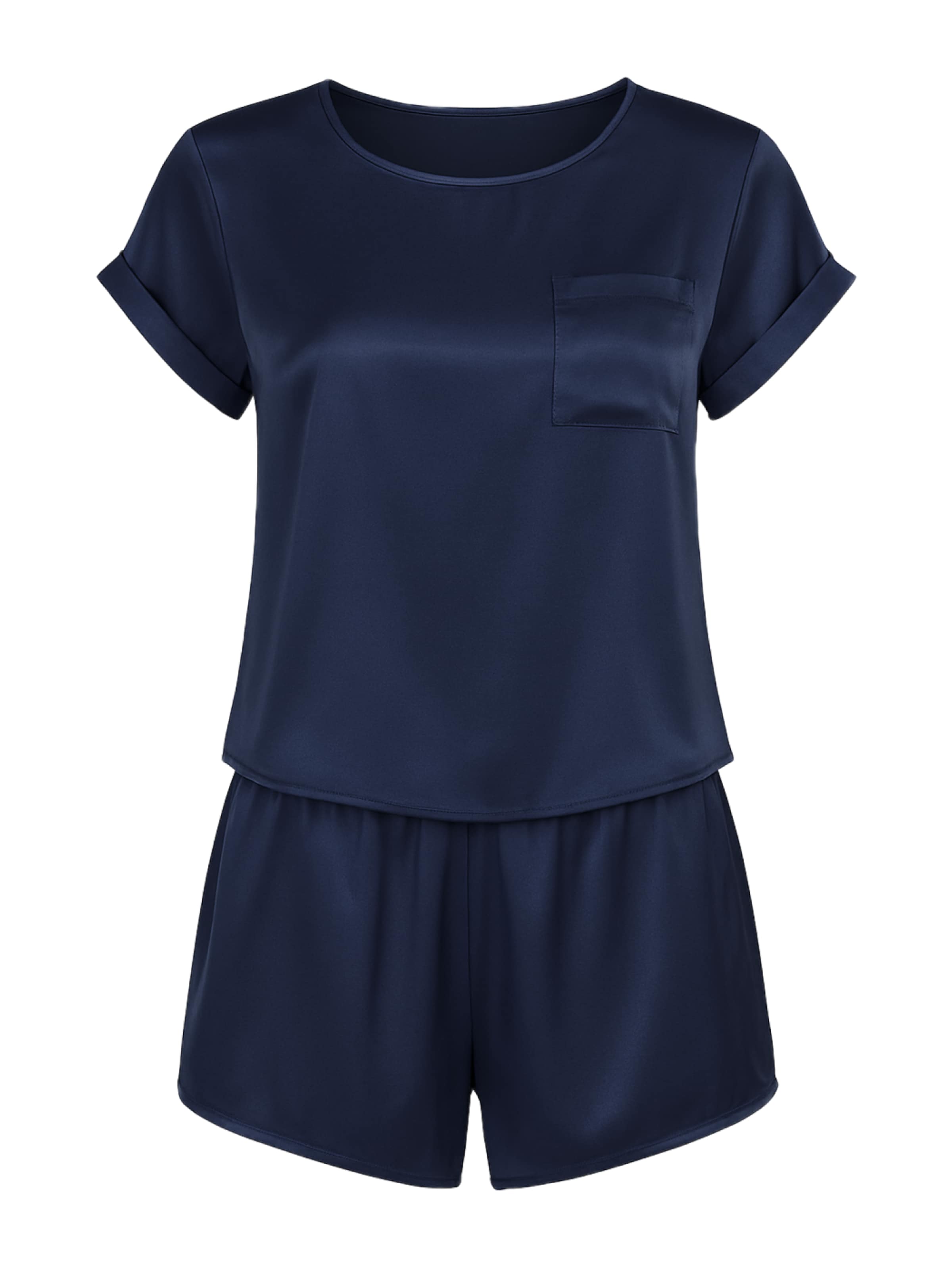 C&City Korte pyjama in Blauw: voorkant