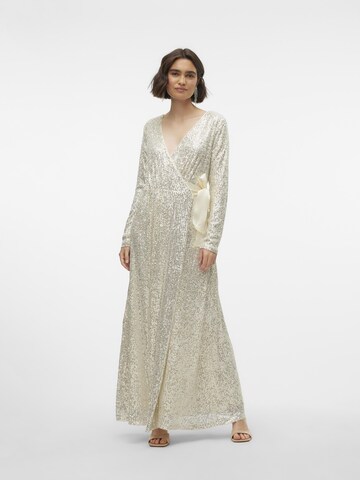 VERO MODA Evening Dress 'ELLA' in Silver: front