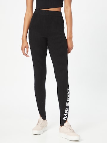 Skinny Leggings Karl Kani en noir : devant