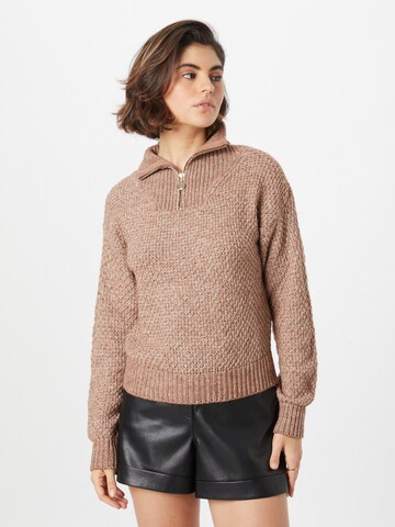 VERO MODA Sweater 'Jadette' in Brown: front