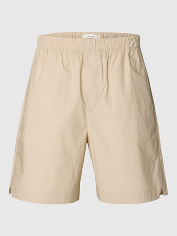 SELECTED - regular Pantalón en beige