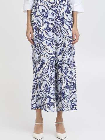 b.young Wide leg Trousers ' BYMMMJOELLA CULOTTE ' in Blue