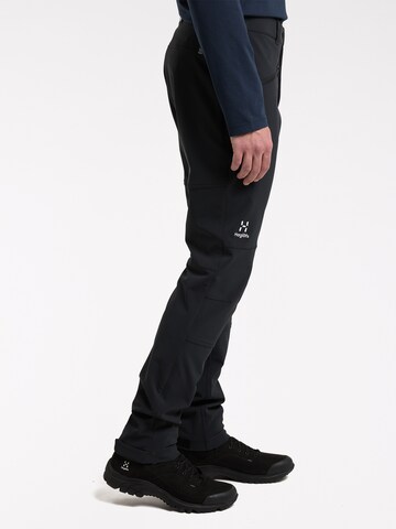 Haglöfs Slim fit Outdoor Pants 'Chilly' in Black