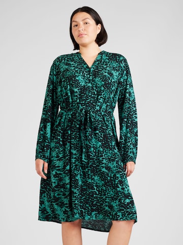 ONLY Carmakoma Shirt Dress 'Ottelia' in Green: front