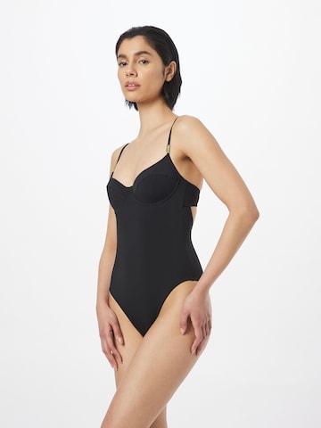 Calvin Klein Swimwear Ujumistrikoo, värv must: eest vaates