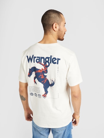 WRANGLER T-shirt i vit: framsida