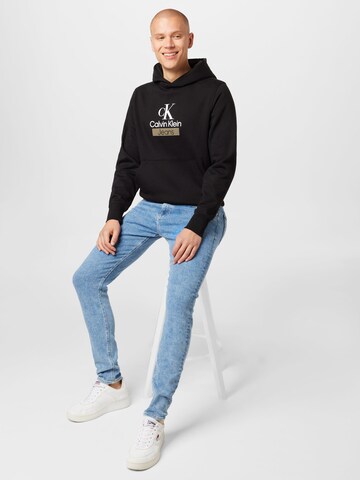 Calvin Klein Jeans Sweatshirt in Schwarz