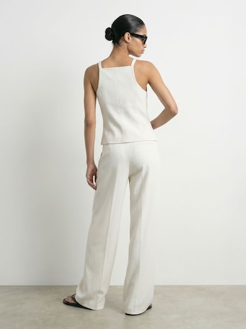HYPEDROP - regular Pantalón en blanco: frente