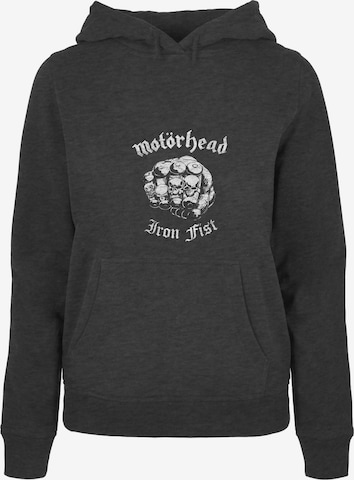 Sweat-shirt 'Motorhead - Iron Fist' Merchcode en gris : devant