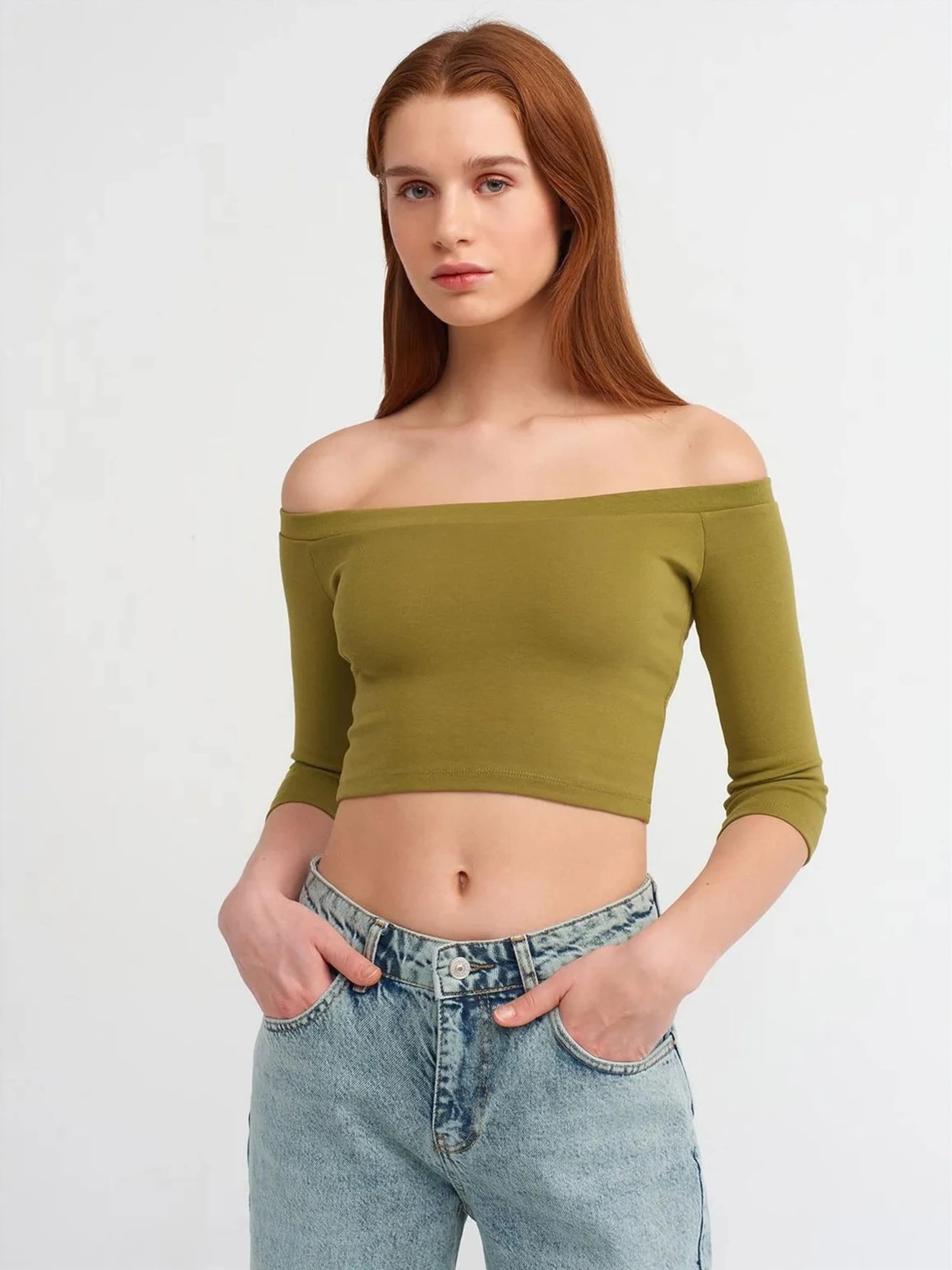 Camicia da donna di Dilvin in verde: frontale