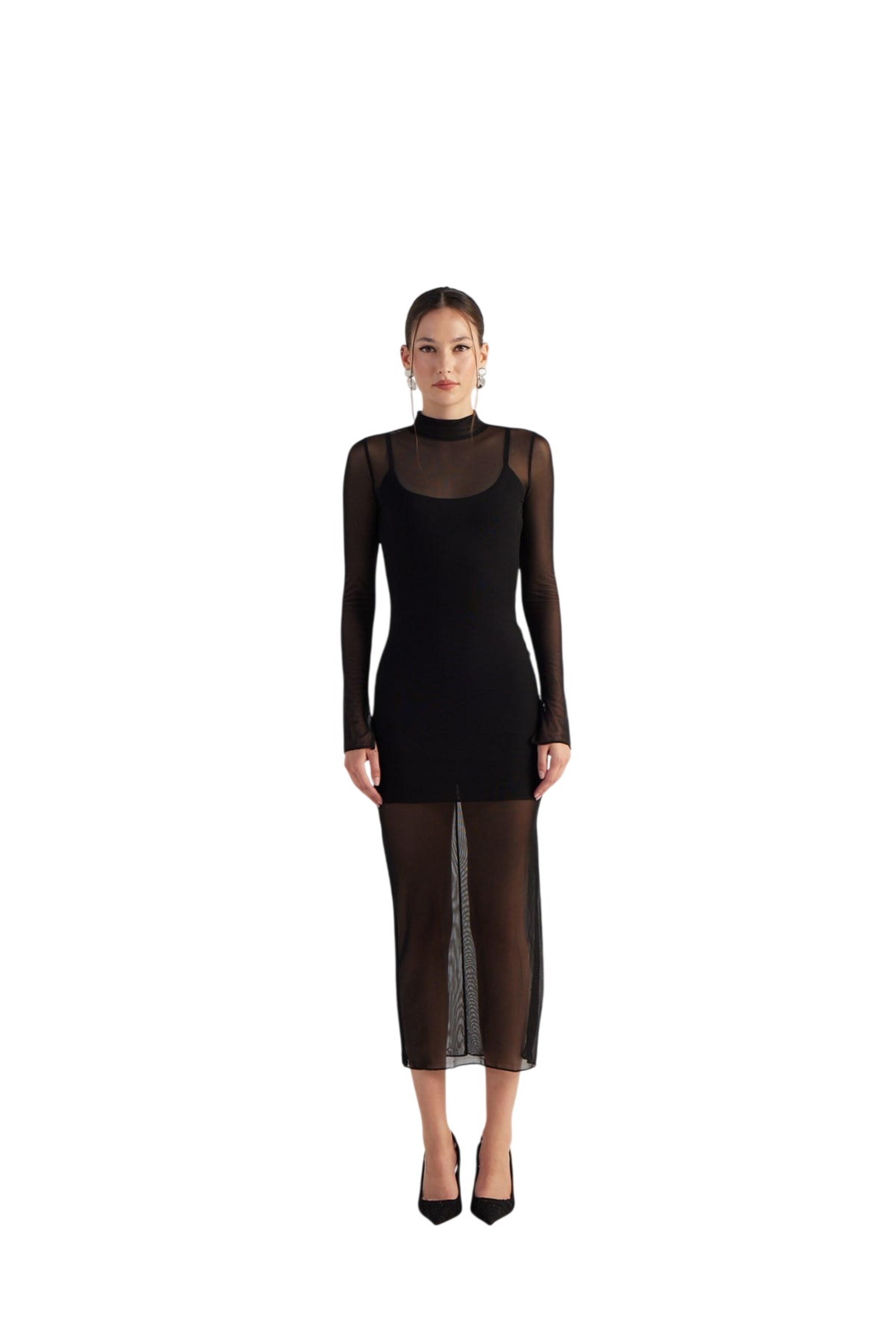 HOLLY LOLLY Dress in Black: front