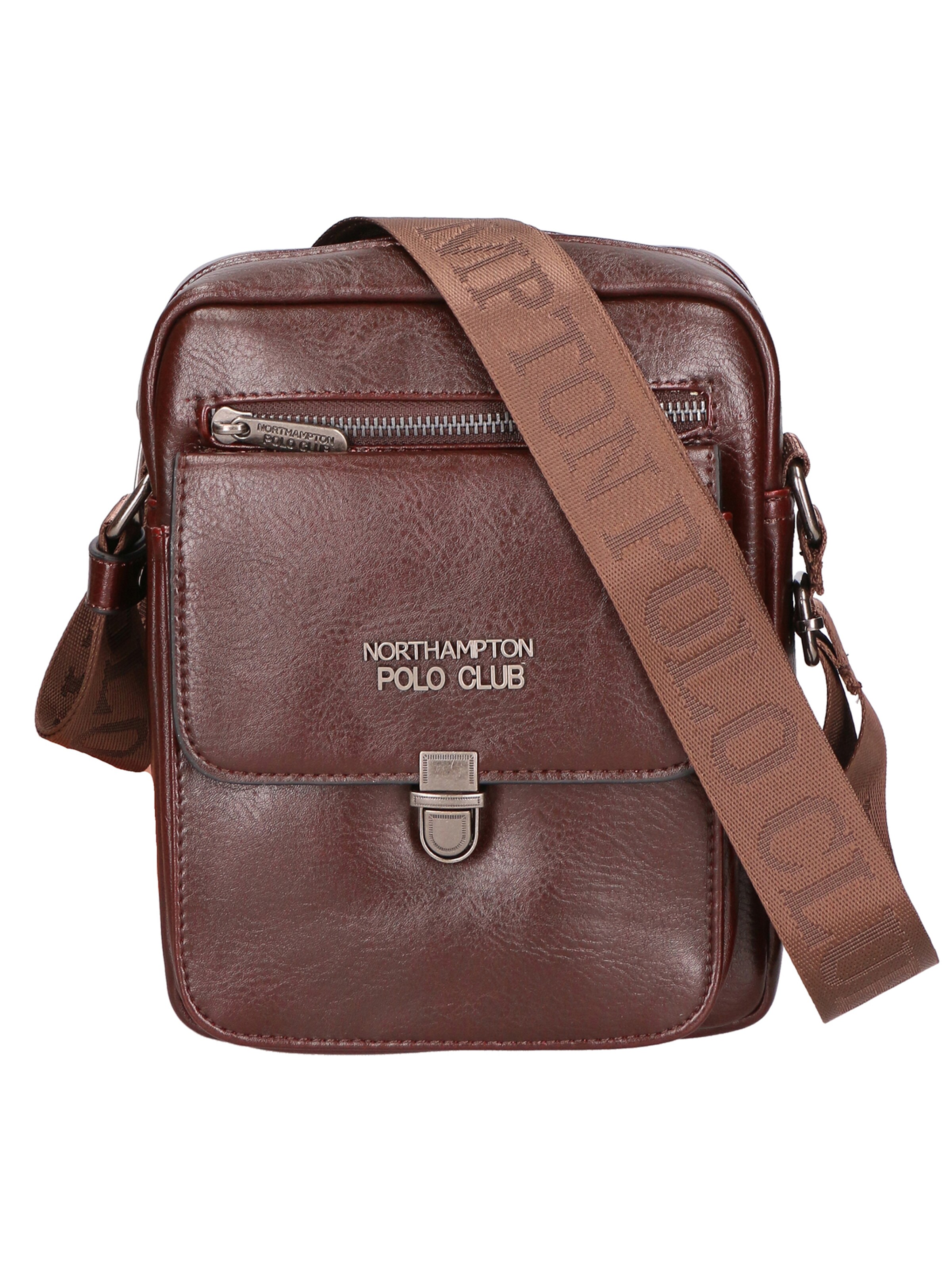Northampton Polo Club Messenger en marron, Vue avec produit