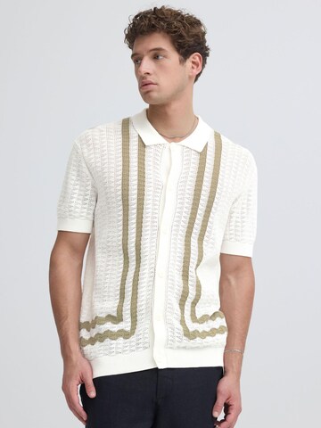 Casual Friday - Ajuste confortable Camisa ' CFHolla ' en beige: frente