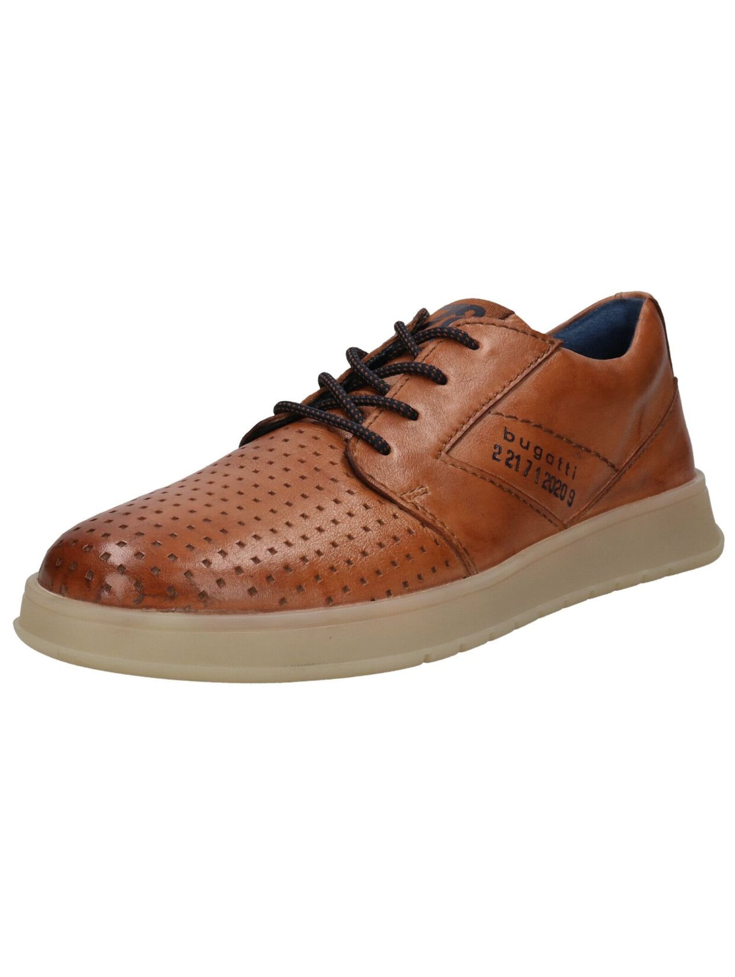 bugatti Athletic lace-up shoe in Brown: front