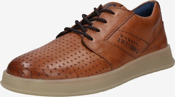 bugatti Athletic Lace-Up Shoes in Brown: front