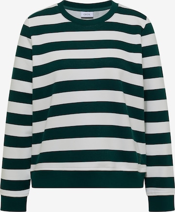 CECIL Sweatshirt in Green: front