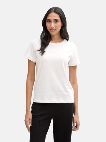 TOM TAILOR Shirt in Wit: voorkant